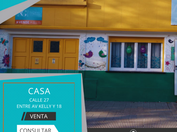 Casa en Venta en Calle 27 e/ Av Kelly y 18