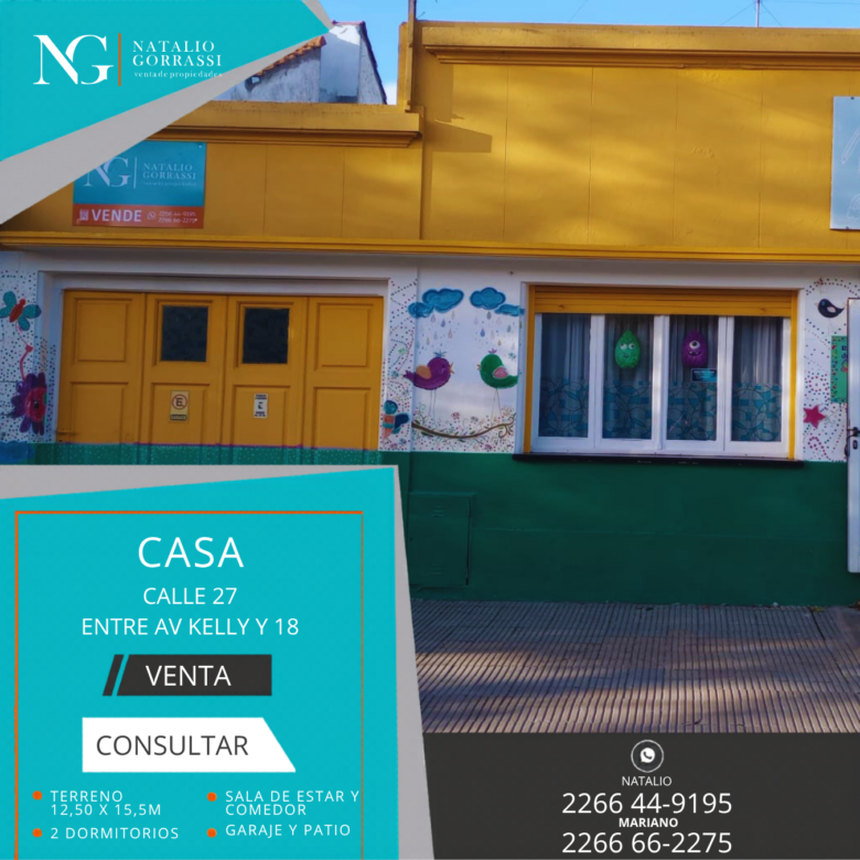 Casa en Venta en Calle 27 e/ Av Kelly y 18