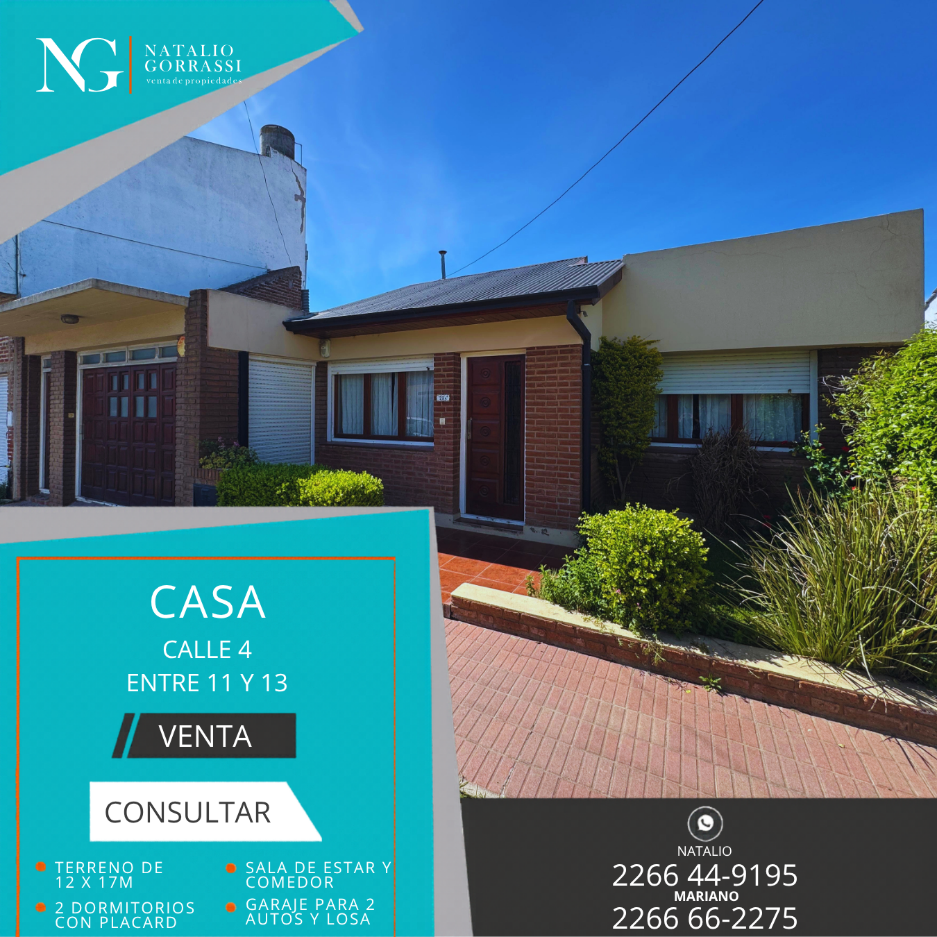 CASA c depto (14) Casa en Venta en Calle 4 e/ 11 y 13