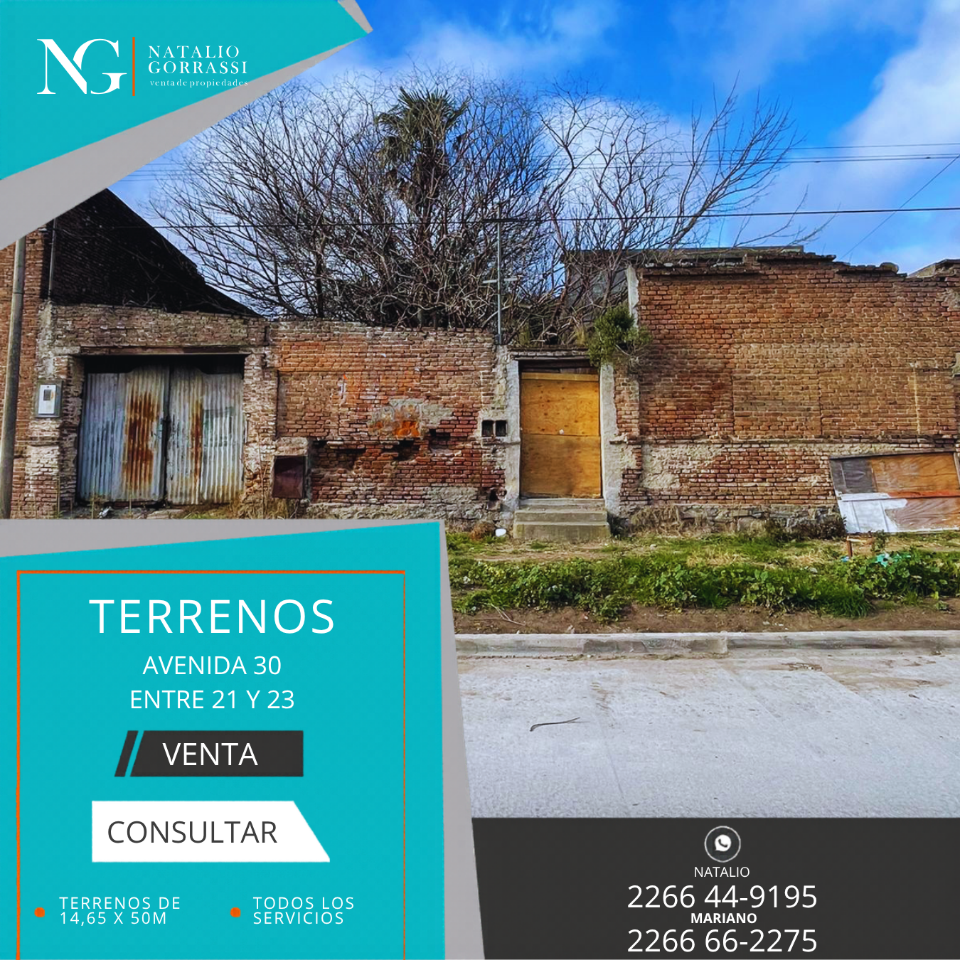 Terreno en Venta en Calle 30 e/ 21 y 23