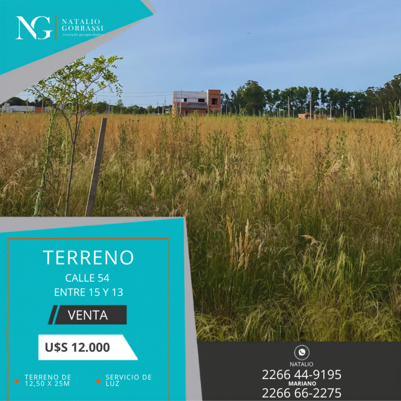 Terreno en Venta en Barrio “Las Acacias” – calle 54 e/ 15 y 13