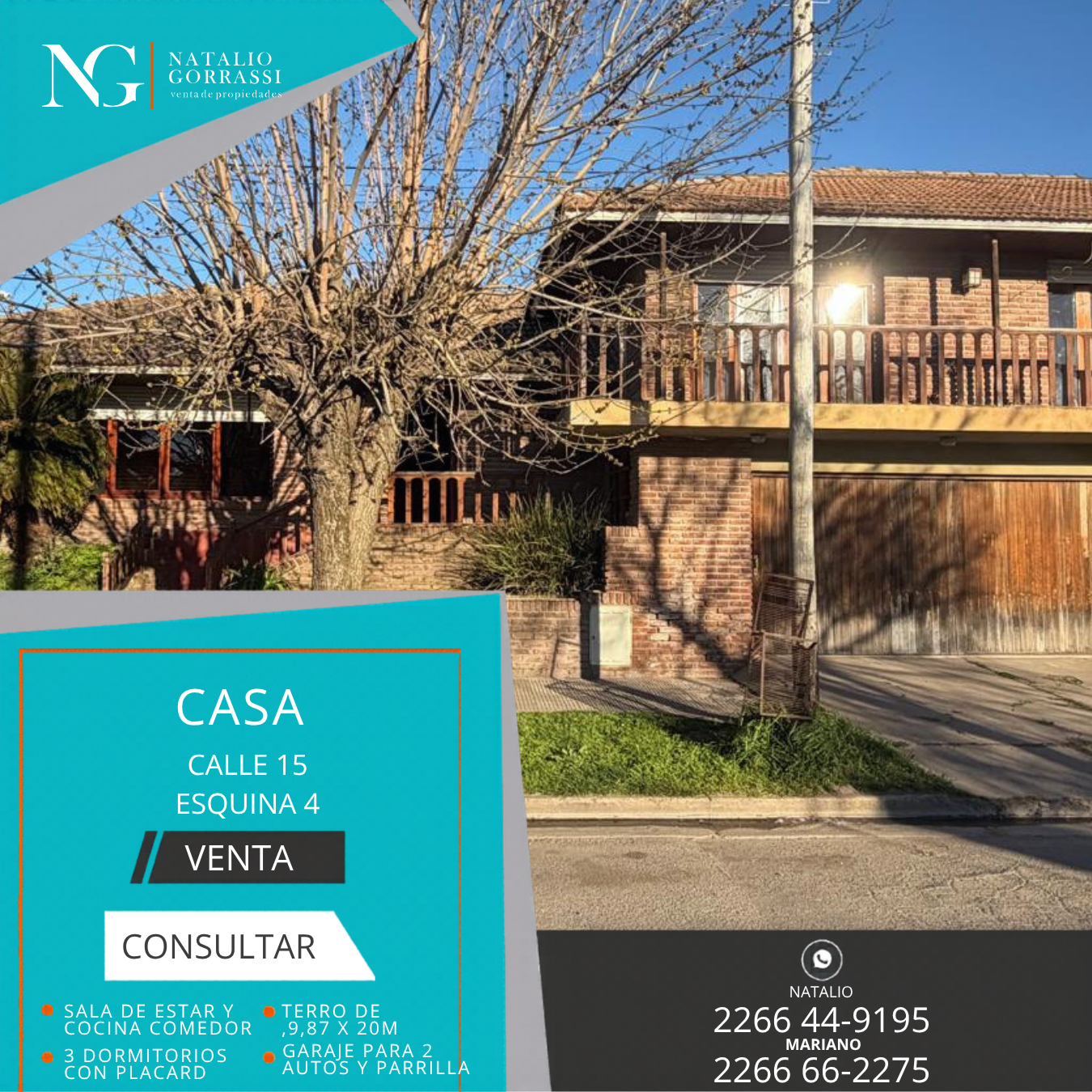 Casa en Venta en Calle 15 esq 4