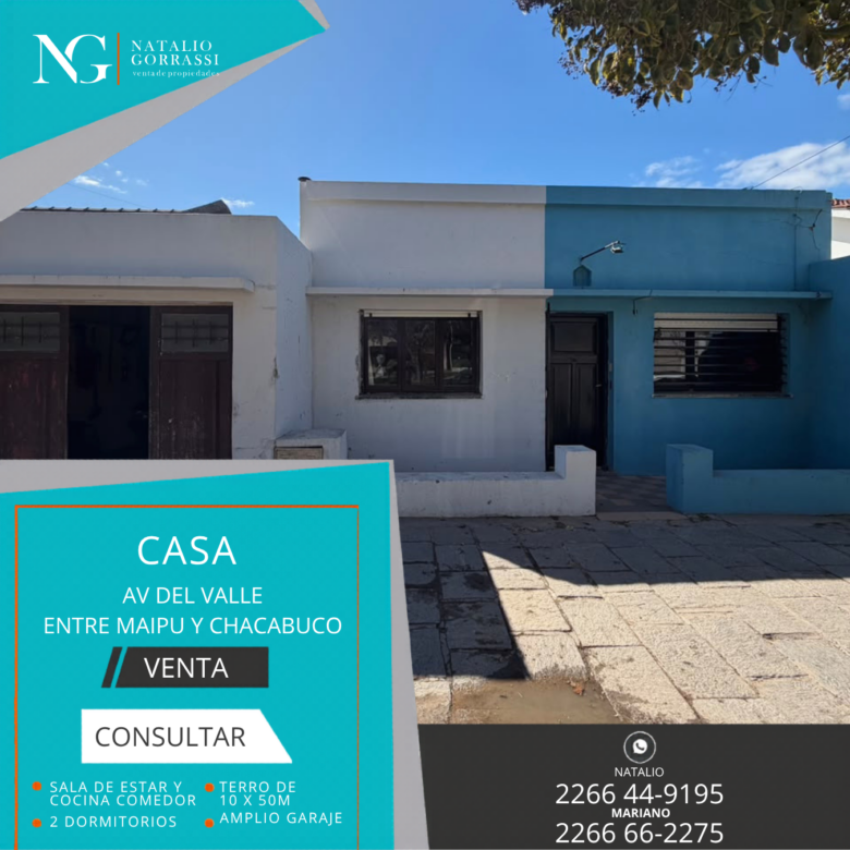 Casa en Venta en Av Del Valle e/ Maipu y Chacabuco