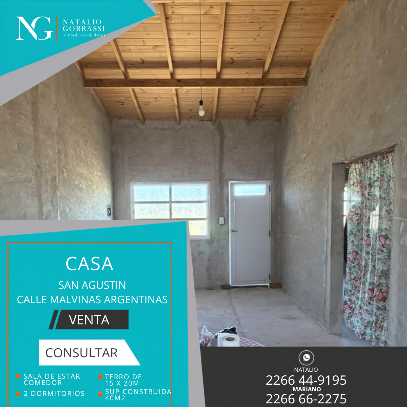 CASA c depto (37) Casa a Terminar en Venta en San Agustin
