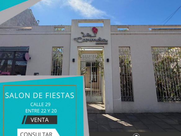 Salon de Fiestas + Local en Venta en Calle 29 e/ 20 y 22