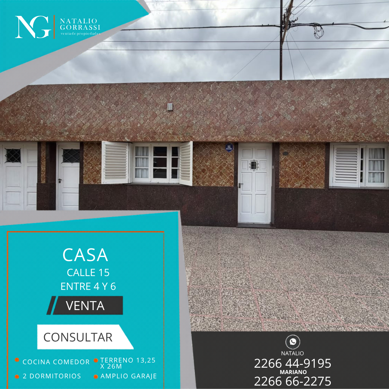 Casa en Venta en Calle 15 e/ 4 y 6