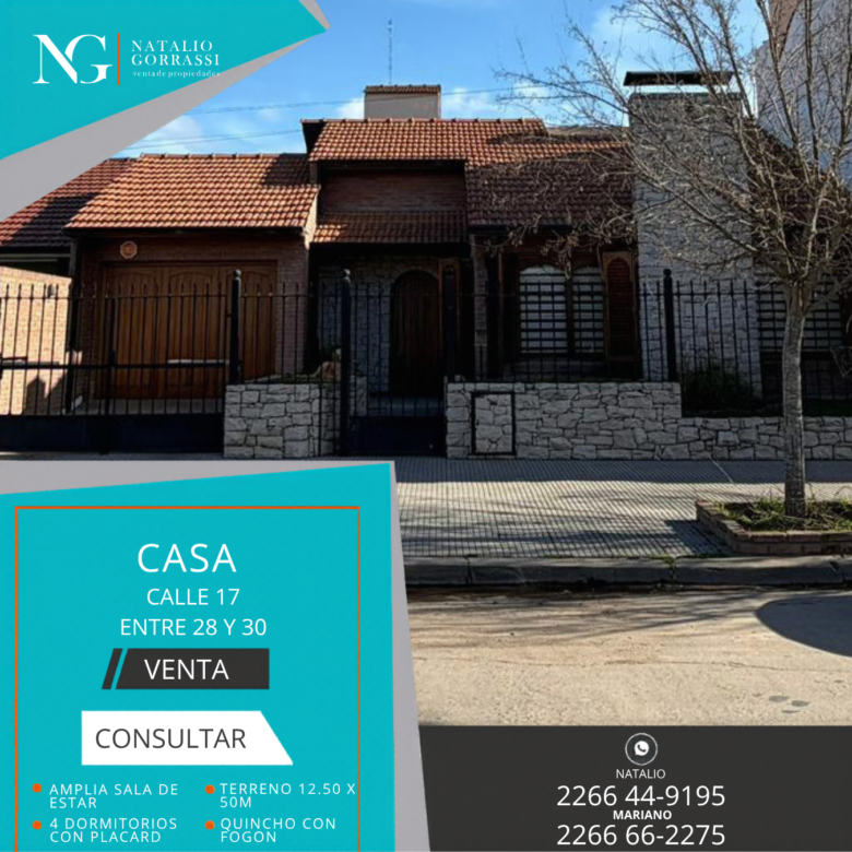 Casa en Venta en Calle 17 e/ 28 y 30
