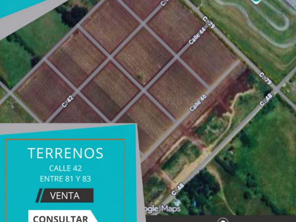 Terreno en Venta en Calle 42 e/ 81 y 83