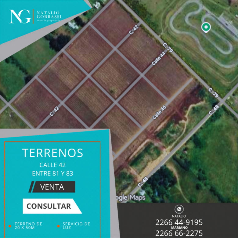 Terreno en Venta en Calle 42 e/ 81 y 83