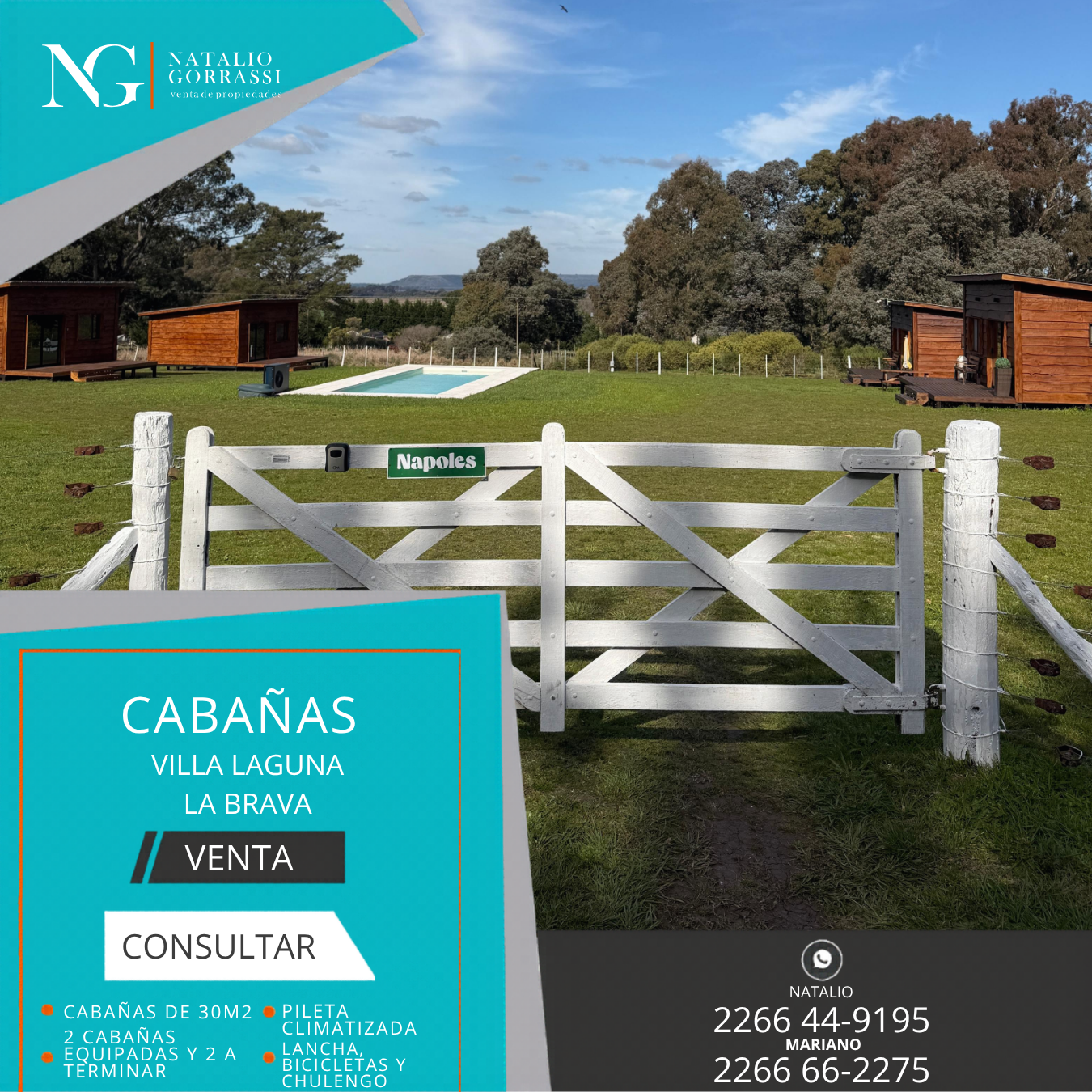 CASA c depto (45) Cabañas en Venta en Villa Laguna La Brava