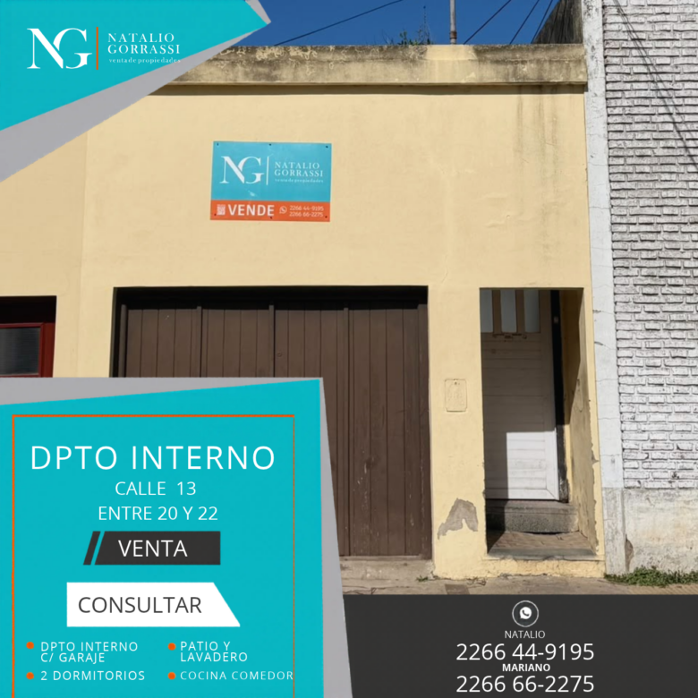 Departamento Interno a Reciclar en Venta en Calle 13 e/ 20 y 22