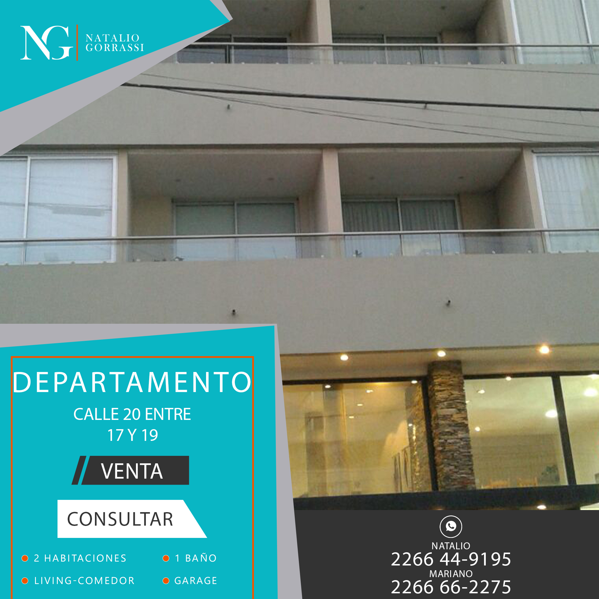 Departamento Calle 20 Entre 17 y 19 – 1